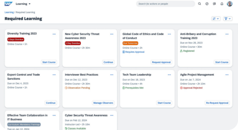 SAP SuccessFactors LMS